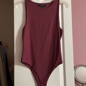 Forever 21 Burgundy Bodysuit